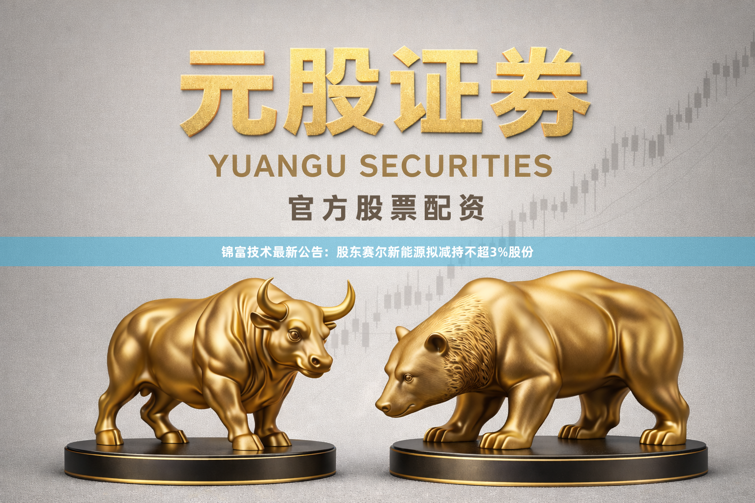 锦富技术最新公告：股东赛尔新能源拟减持不超3%股份