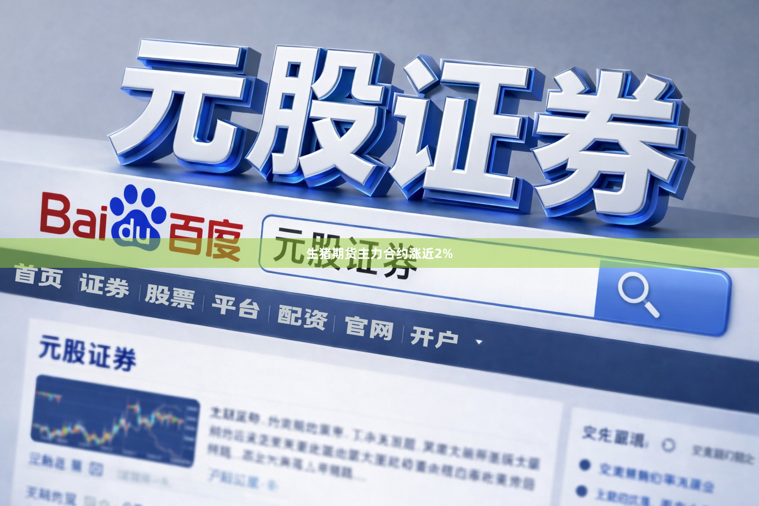 生猪期货主力合约涨近2%